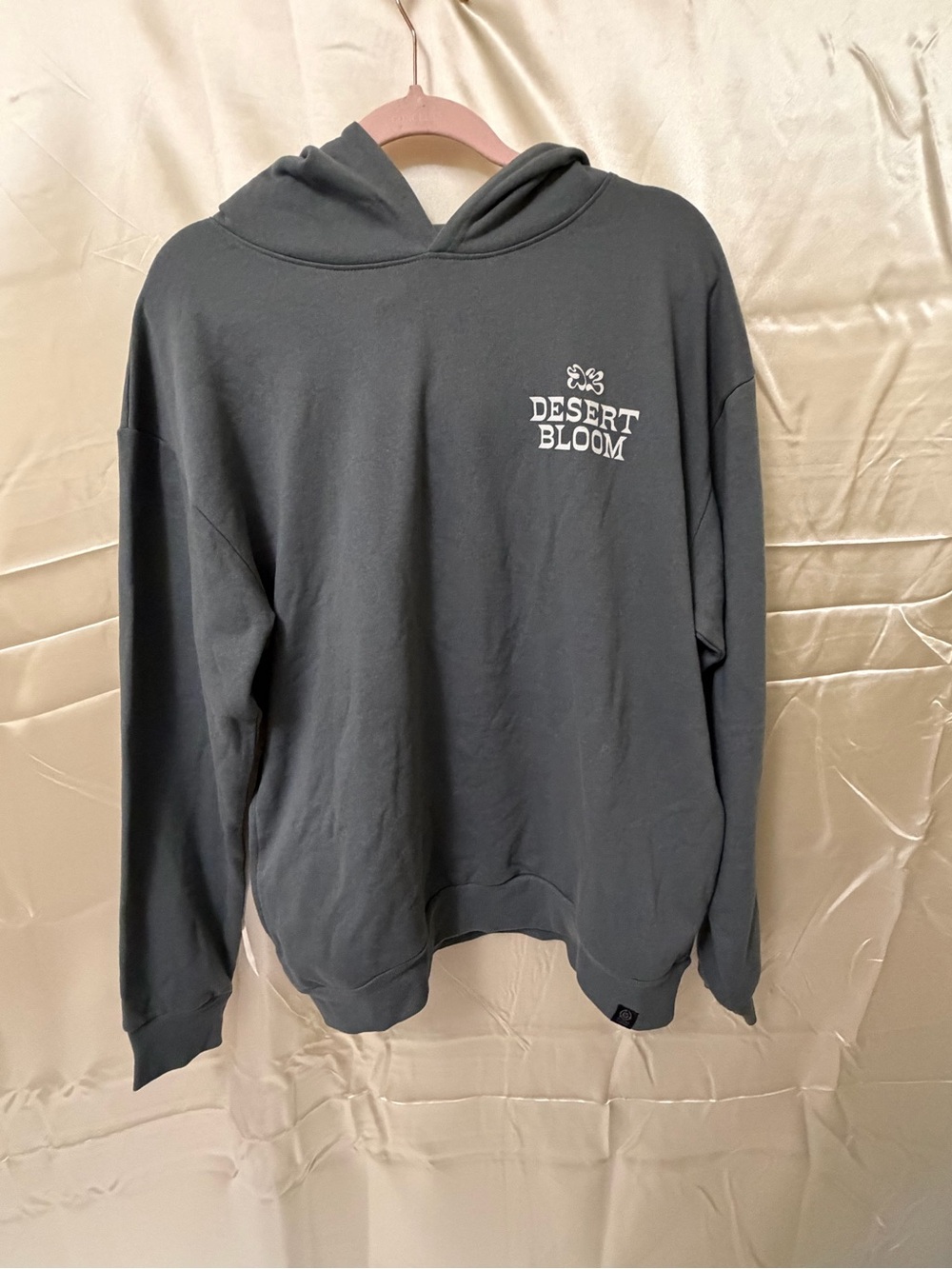 Desert Bloom Yeehaw Yeehaw Yeehaw Graphic Hoodie Gray Size Large Western Cowgirl